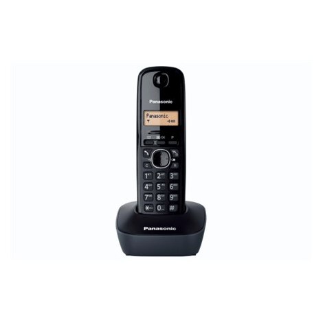 Panasonic | Cordless | KX-TG1611FXH | Built-in display | Caller ID | Black | Phonebook capacity 50 entries | Wireless connection - 3